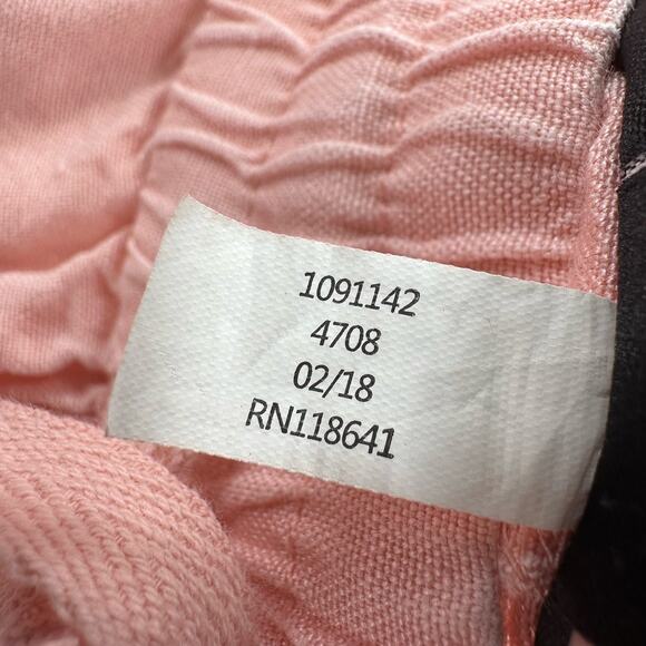 Lane Bryant Blush Pink Frill Ruffled Hem Capri Cropped Pants Womens Plus 18/20 - Picture 5 of 8